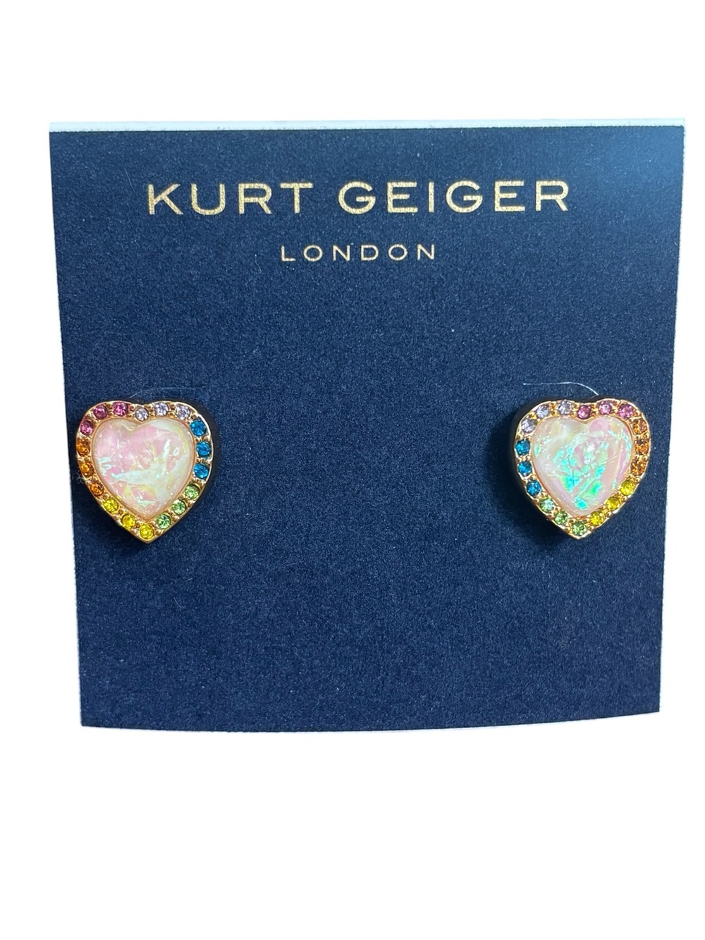 Kurt Geiger Halo Heart Studs